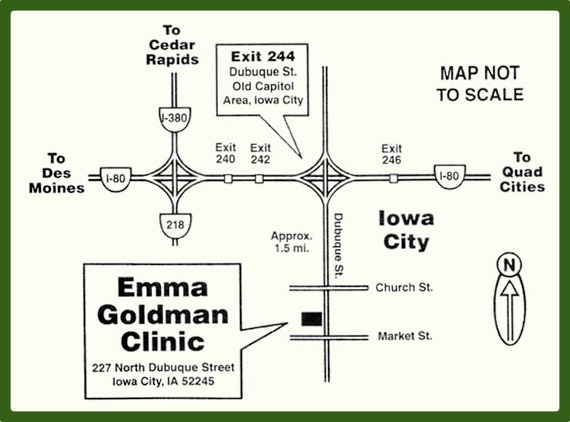 picture of a map to our clinic